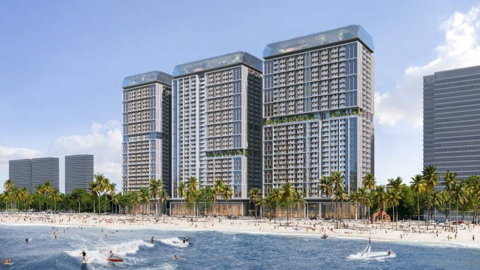 Phối cảnh dự án Sun Centro Town bên vịnh Hạ Long. Ảnh: Sun Property