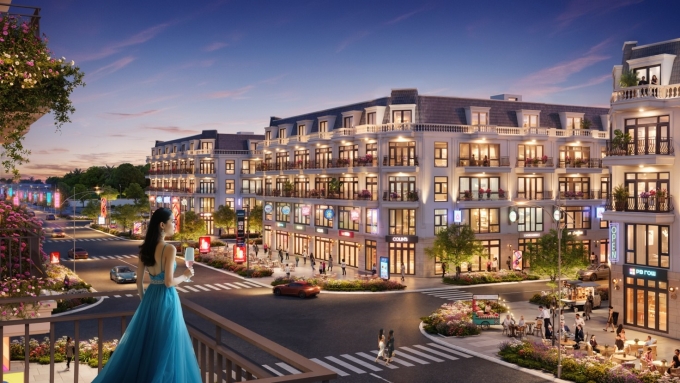 Phối cảnh tổ hợp dịch vụ, giải trí Phố Hiến City tại Khoái Châu.