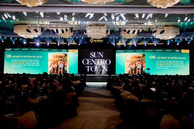 Đại diện Sun Property - thành viên Sun Group phát biểu tại sự kiện Ảnh: AD