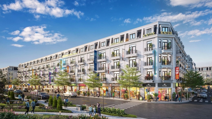 3-1754534894-2882-1754535176 Phối cảnh sản phẩm shophouse tại dự án. Ảnh: Tuấn Huy Phú Thọ