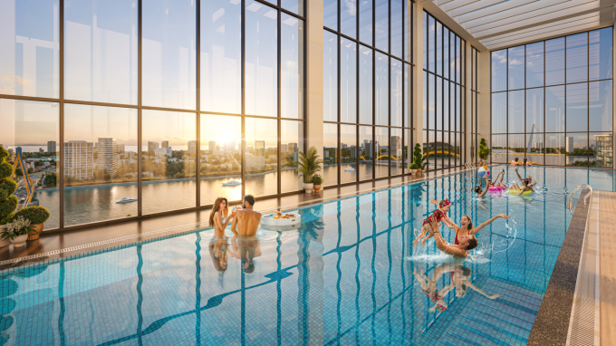 5-he-tien-ich-noi-khu-sun-sola-5833-4071-1754447499 Phối cảnh hồ bơi vô cực trên mái tại dự án. Ảnh: Sun Property