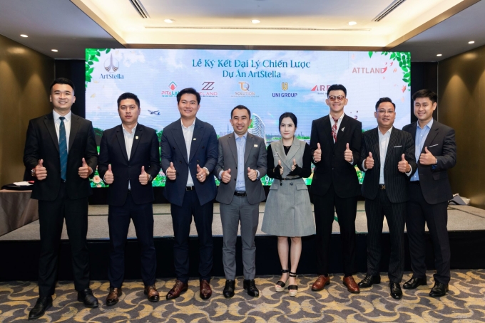 Pitaland, Zland, TQ Solution, Uni Group, AreA là 5 đại lý phân phối chiến lược chính thức của ArtStella. Ảnh: ATTLand
