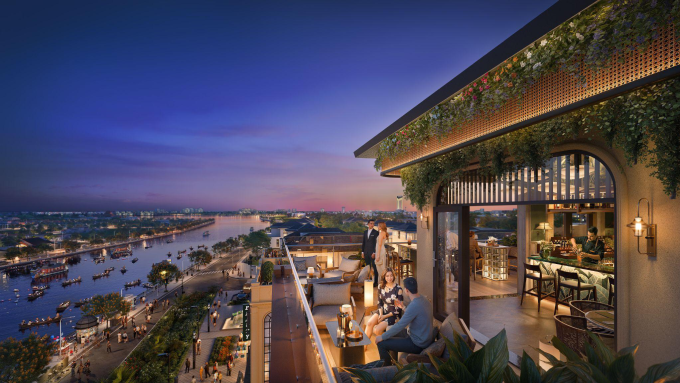 mns-1754480707-9569-1754480988 Dự án Menas Zone Vỹ Dạ nằm bên dòng sông Như Ý. Ảnh: Anriyana Vỹ Dạ