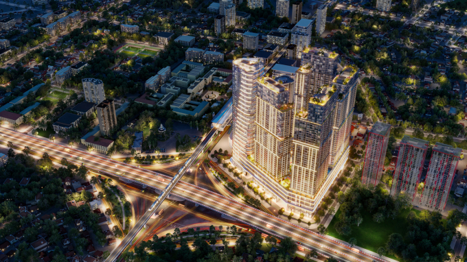 phoi-canh-toan-canh-du-an-sun-8026-7496-1754635420 Với hạ tầng giao thông đồng bộ, cư dân Sun Feliza Suites thuận tiện di chuyển. Ảnh: Sun Property