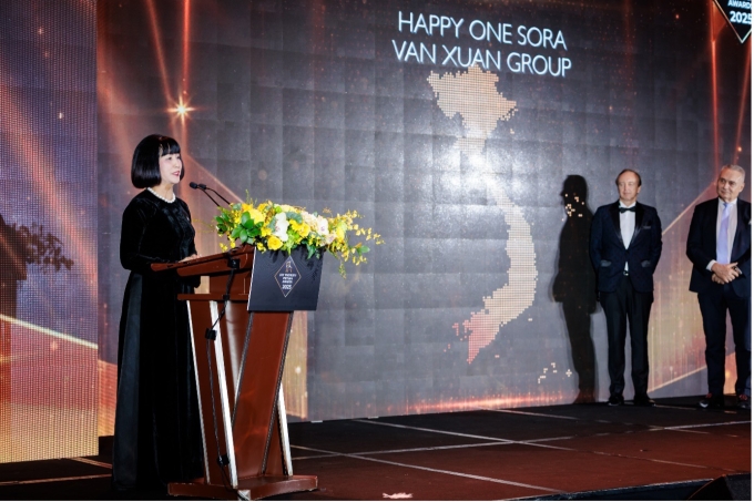 picture2-1754207711-2631-1754208119 Happy One Sora được xướng tên ở hạng mục Dự án có kiến trúc độc đáo đẹp nhất Việt Nam- Best Condo Boutique Design Vietnam tại lễ trao giải Dot Property Vietnam Awards 2025. Ảnh: Vạn Xuân Group